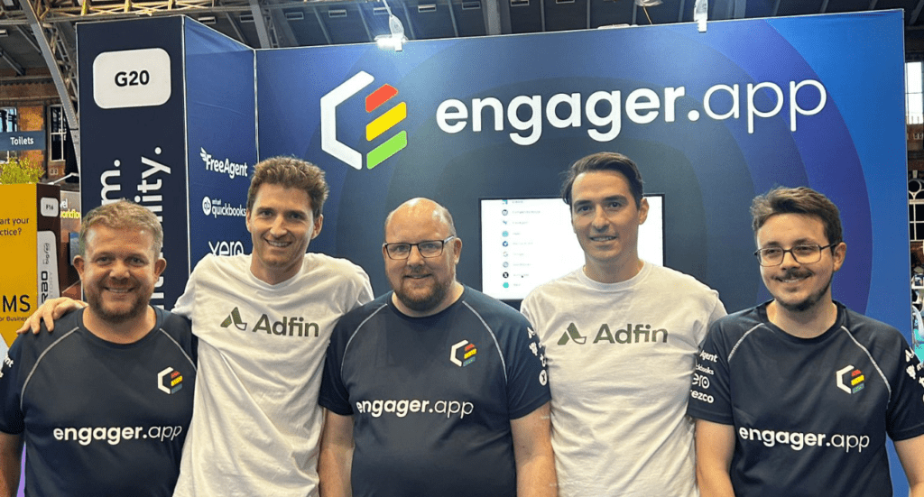 Engager & Adfin team photo at Accountex Manchester 24