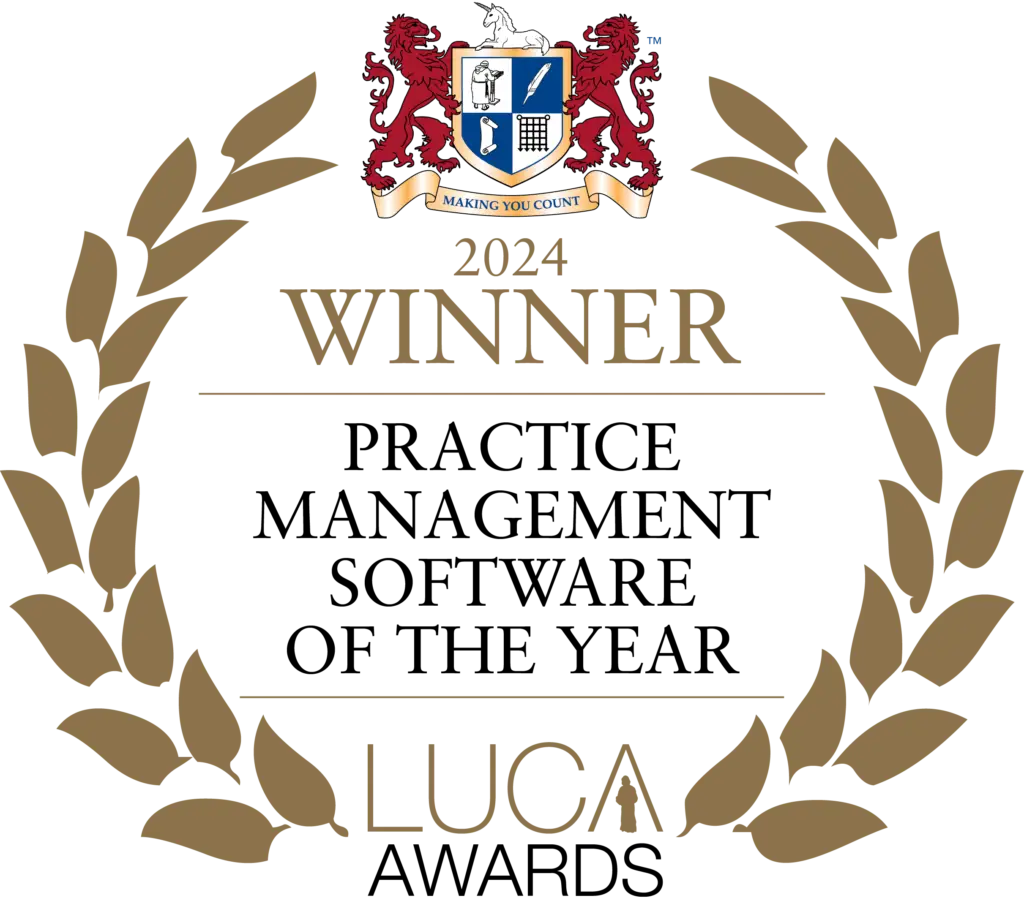2024 Winner Practice Management Software of the Year LUCA Awards Icon