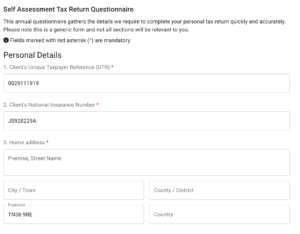 Client View of Forms