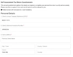 Client View of Forms