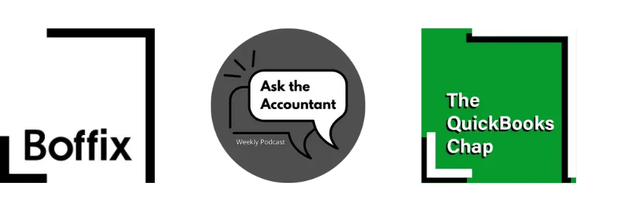Boffix, Ask The Accountant and The QuickBooks Chap logos