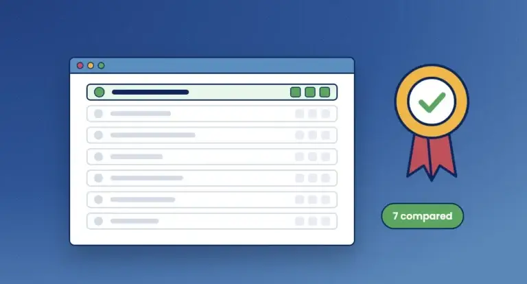 Comparison list of practice management platforms with the top option highlighted