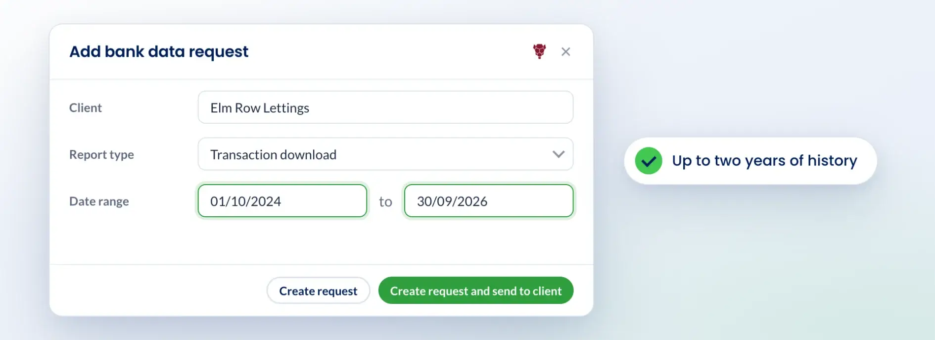 Armalytix and Engager: Request any period