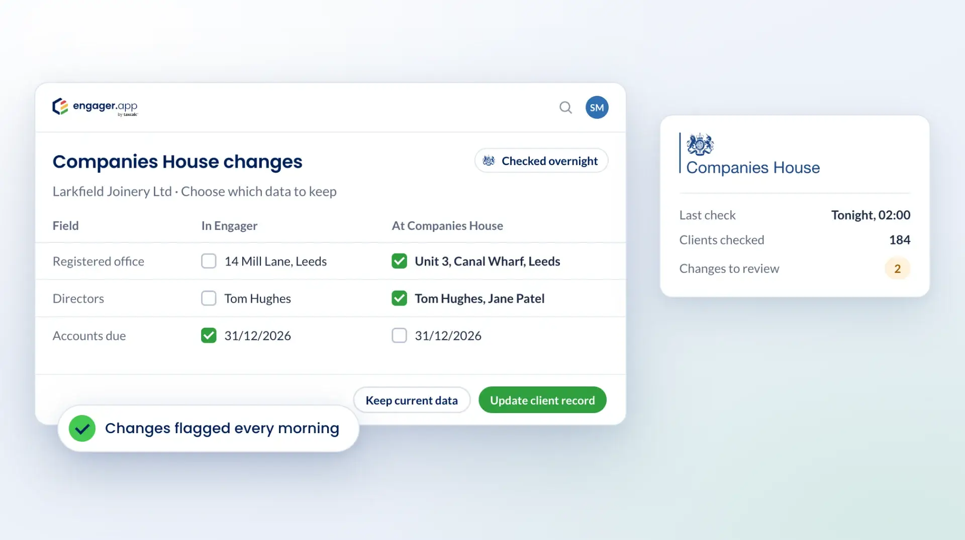 Companies House and Engager integration