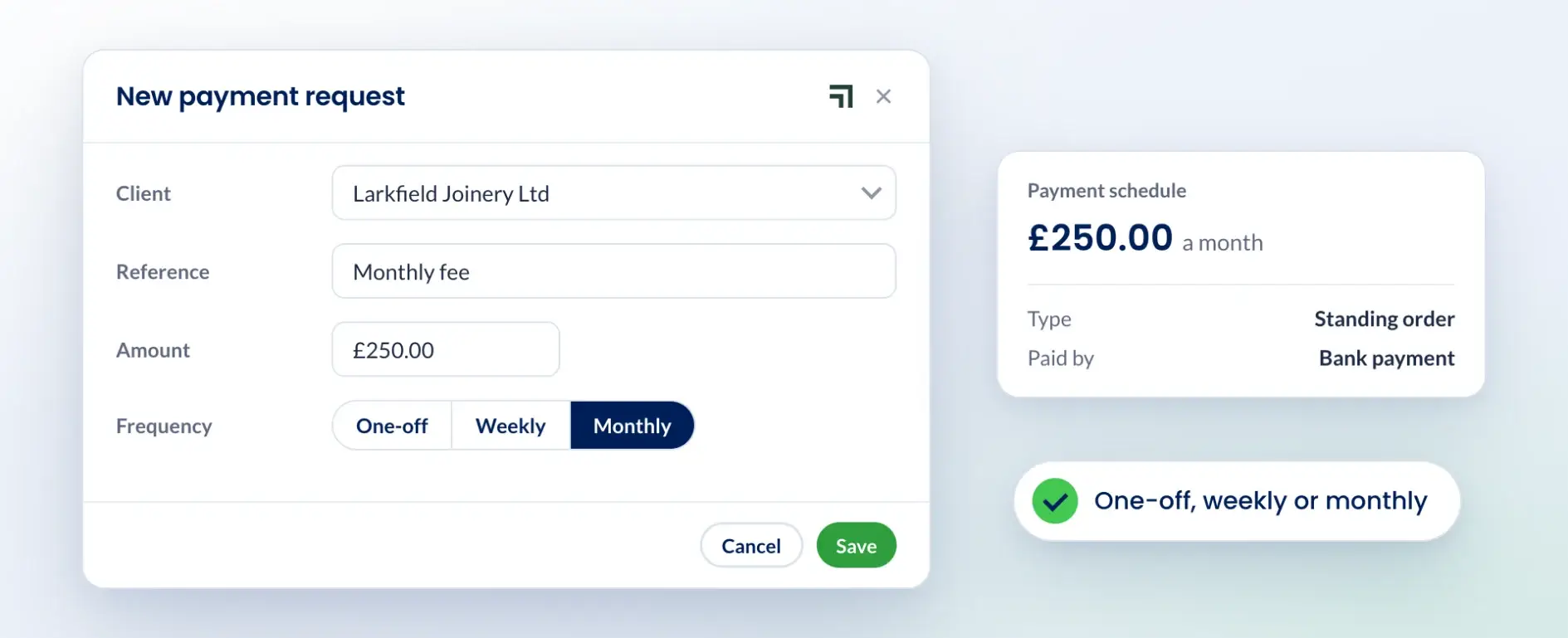 Crezco and Engager: Set up payment schedules