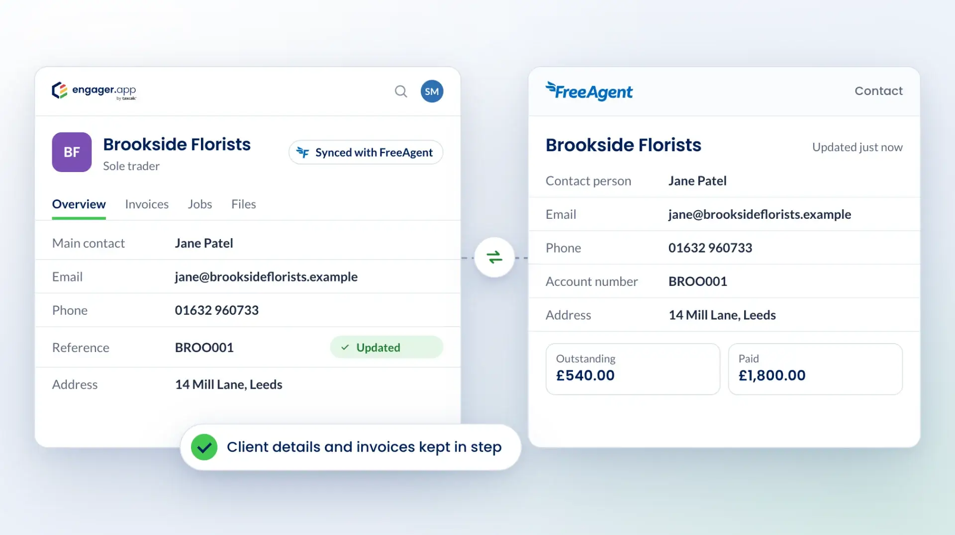 FreeAgent and Engager integration