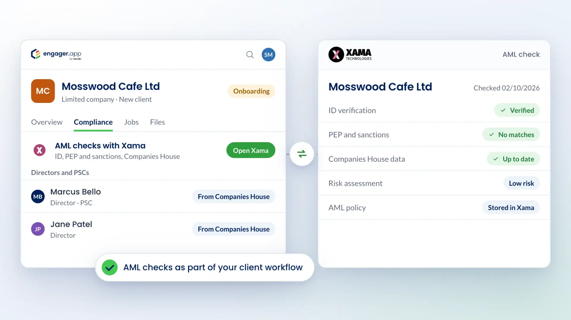 Xama and Engager integration
