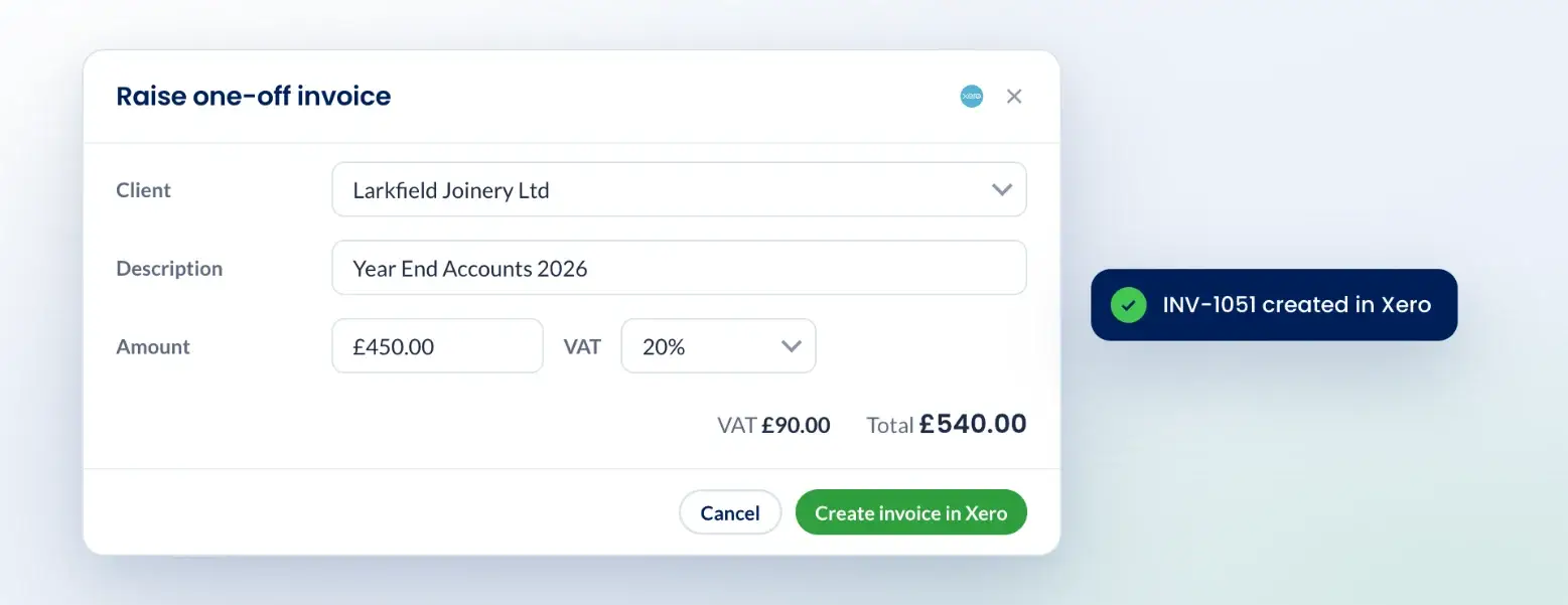 Xero and Engager: One-off invoices from Engager