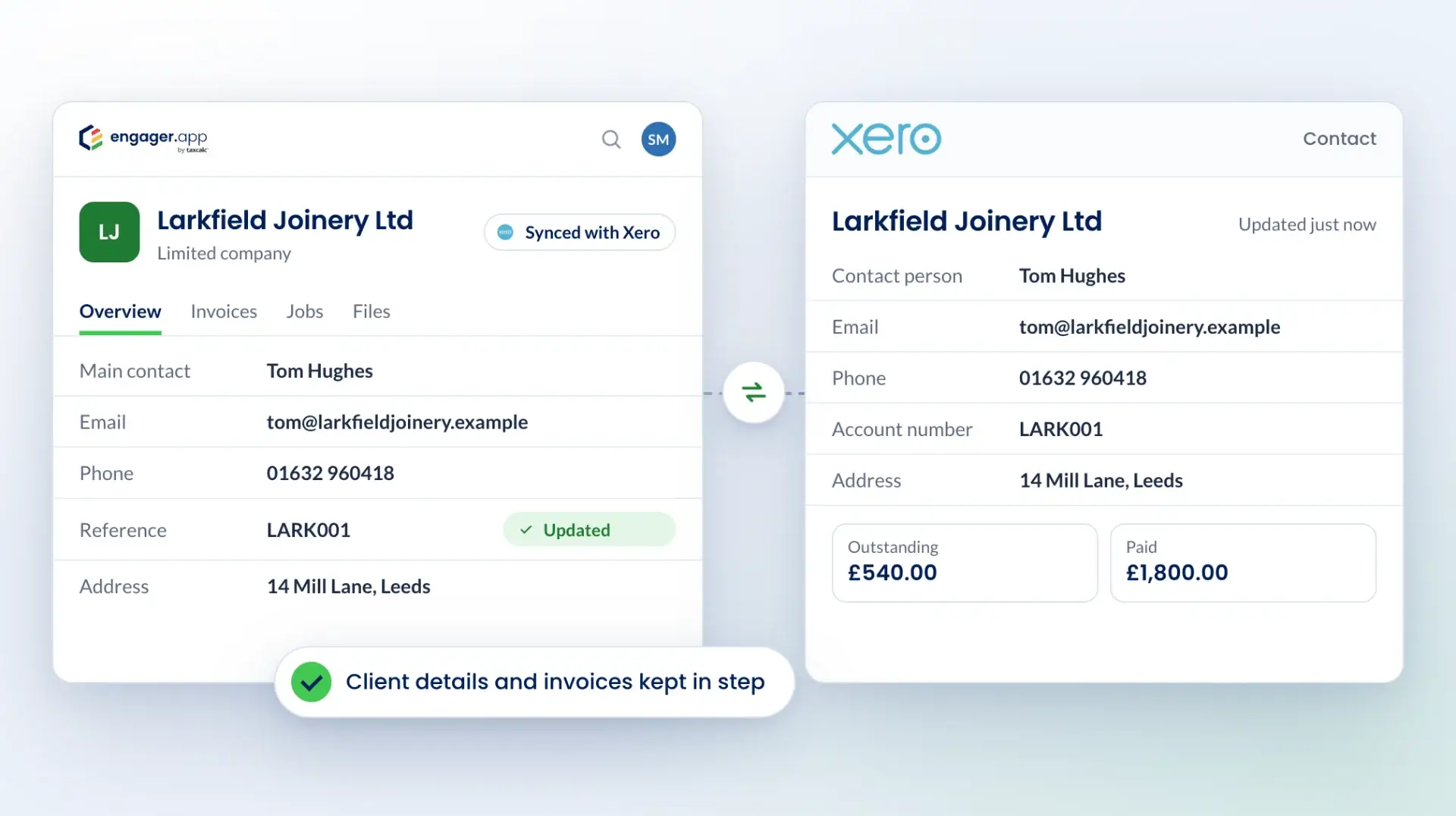 Xero and Engager integration